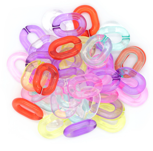 Chaîne de maillons en résine personnalisée, dernière collection, transparente, avec maillons multicolores en résine époxy, pour suspension murale - Product Image 6