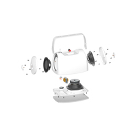 Sistem Suara PA HINAR 2.1 Channel, Speaker Dinding 6.5 Inch, Subwoofer Pasif 10 Inch, Amplifier Kelas D, Bluetooth, Audio Komersial