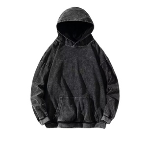Wholesale Custom Streetwear 100% Cotton 200gsm Oversized Vintage Acid Wash <b>Hoodie</b> 2026 - Product Image 1