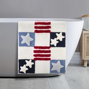 Tapis de bain rectangulaire réversible antidérapant en coton de haute qualité, écologique, avec support en PVC, motif personnalisable, épaisseur variée - Product Image 5