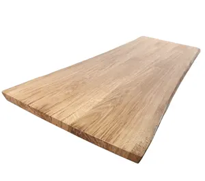 Industrie möbel Moderner Musters til aus massiver Eiche Live Edge Tisch (Tischplatte) Naturfarbe Holztisch passen Größen an