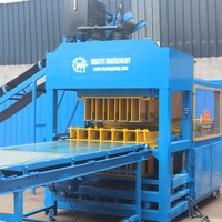 WT10-10 Vente directe usine Machine automatique de fabrication de briques de ciment sans cuisson, écologique, hydraulique, à commande PLC, avec moteur et pompe |
