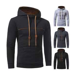 2026 Buy Regular Fit Heavyweight 70% Cotton 30% Recycled Polyester Fleece Safety <b>Orange</b> <b>Men</b> Pullover Cotton Blended <b>Hoodies</b> - Product Image 2