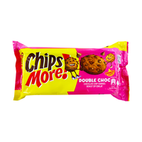 Chipsmoree Crispy 135G Double Rich Chocolate Chips Biscuits sucrés semi-durs à la pâte à sucre, certifiés Halal, sachet boîte 4.5%