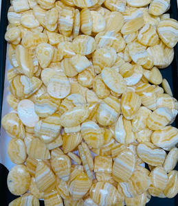 พลอยสีเหลืองธรรมชาติขัดเจียระไนพลอยทรงหลวมทรงหลังเบี้ยคริสตัลทุกขนาดสำหรับทำเครื่องประดับ - Product Image 4