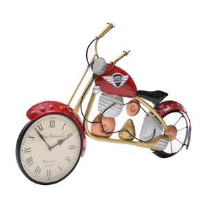GUNENDRA Crafts Decorative <b>Vintage</b> <b>Wall</b> Décor Bike with <b>Clock</b> Showpiece for Home Décor Made (18x6x12 INCHES) - Product Image 3
