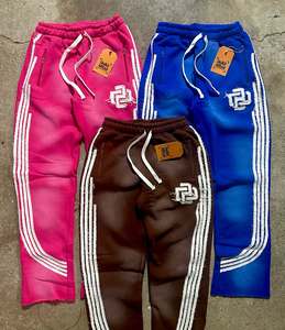 Hot Selling Custom Men's Baggy Windbreaker <b>Nylon</b> Cargo <b>Pants</b> Men Wide Leg Embroidered logo Mens Flared <b>Track</b> Sweat <b>Pants</b> for Men - Product Image 5