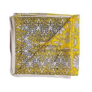 Wholesale Large 100% Cotton Digital Print Argyle Floral Scarf for Women-Skin-Friendly Breathable Daily Wear Summer Vacation <b>Wrap</b> - Product Image 6