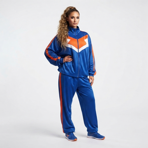 Custom Women Cheerleading Sports Tracksuit Performance Training Team Uniform <b>Jacket</b> and Pants Set - Product Image 5