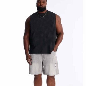 <b>Men</b> Vintage Multi Color Washed Distressed Ripped Denim Shorts Patchwork Casual Streetwear Fashion <b>Biker</b> <b>Jeans</b> - Product Image 5