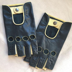 Gants de cyclisme unisexes, demi-doigts, en cuir, pour vélo, moto, sport, qualité supérieure, fournisseur OEM en gros - Product Image 1