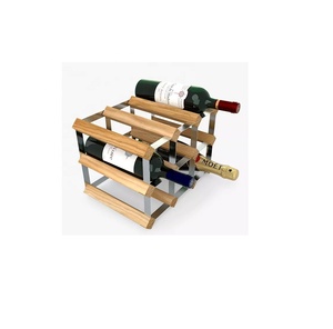 New Arrival Best Seller Wood Wine <b>Rack</b> High Quality Freestanding High Quality Wood Wine <b>Rack</b> 9 Bottle Wholesaler Manufacturer - Product Image 1