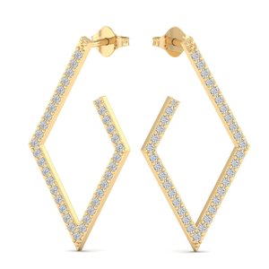 REYES Trendy Design 925 Sterling <b>Silver</b> Moissanite <b>Dangle</b> Drop <b>Earrings</b> For Women Luxury Wedding Party Wear Fine Jewelry - Product Image 6