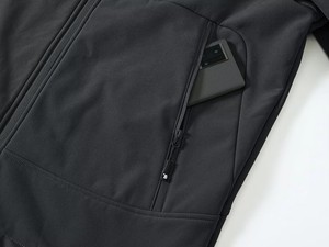 Wholesale Softshell <b>Jackets</b> Men Waterproof Windproof <b>Fleece</b> <b>Lined</b> Outdoor <b>Jacket</b> Custom Logo Hiking Camping Workwear Coat - Product Image 5