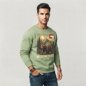 Sweat-shirt pour homme avec impression graphique, en molleton doux, vêtement décontracté avec motifs imprimés originaux, construction légère, confortable - Product Image 2