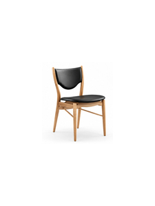 Modern Scandinavian Tufted Eco-Friendly Dining <b>Chair</b> Faux Leather Upholstered Seat Backrest Solid Wooden <b>Legs</b> Minimalist Home - Product Image 3