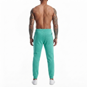DROGEN EXPORT Spring Lightweight Sweatpants Fleece Jogger Mint Green Warm <b>Linen</b>/Cotton Drawstring Lounge Trousers Pants - Product Image 2