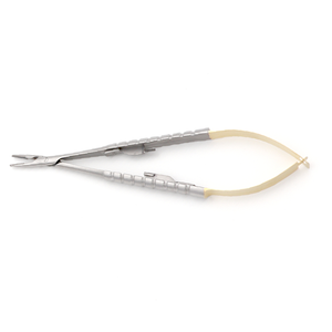 Portaagujas Castroviejo Recto Redondo TC 1.2mm 14cm de Acero Inoxidable, Instrumento Microquirúrgico de Precisión - Product Image 5