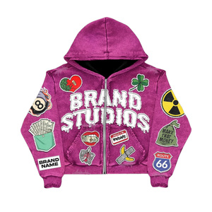 Usine de sweats à capuche personnalisés pour les importateurs de vêtements, molleton lourd 500 GSM, coupe oversize, emballage personnalisé - Product Image 6