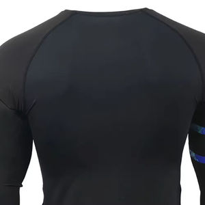 Custom Digital Print Breathable Quick Dry Rash Guard Men Spandex UV Protection Surfing Diving BJJ MMA <b>Gym</b> <b>Compression</b> <b>Shirts</b> - Product Image 6
