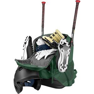 Mochila para equipo de béisbol con gancho, bolsa deportiva duradera para bates, cascos y guantes, correas ligeras y cómodas para jugadores - Product Image 4