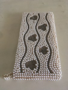 Sac à main vintage japonais brodé à la main avec des perles - Product Image 5
