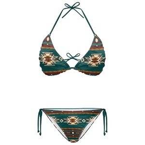 Ensemble de bikinis sexy personnalisables avec logo, respirants, de haute qualité, pour femmes, vêtements de plage, vente chaude, maillots de bain personnalisables - Product Image 5