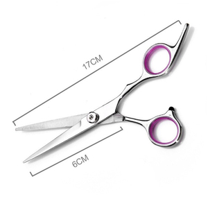 Ensemble de ciseaux de coiffure professionnels : ciseaux droits tranchants, ciseaux de salon à lame plate, peigne – pour la coupe de cheveux en salon et par les barbiers - Product Image 6