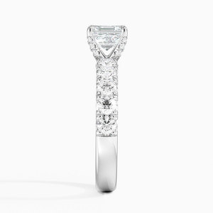 BOJ <b>Ring</b> 0128 Asscher Cut 925 <b>Silver</b> Luxe French Prong Setting Solitaire Diamond <b>Ring</b> 2ct D Color VVS1 Moissanite GRA Certified - Product Image 3