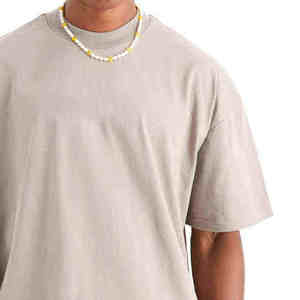 Camiseta de Hombre de Corte Regular, Antiarrugas, Cuello Redondo, Costuras en Contraste, Talla Grande, Venta al Por Mayor - Product Image 5