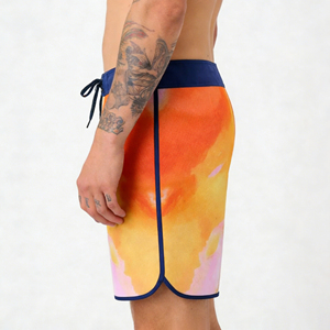 Shorts de playa de primera clase para hombre, elásticos, de gimnasio, de spandex y poliéster, con bolsillo, de secado rápido y transpirables. - Product Image 6