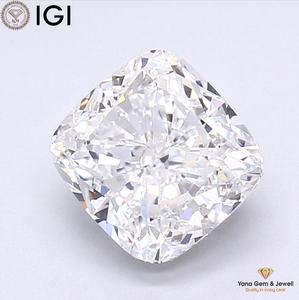 เพชร CVD รูปทรงคุชชั่น สี E ความสะอาด VVS2 น้ำหนัก 4.00 กะรัต พร้อมใบรับรอง IGI สำหรับแหวนเพชรเม็ดเดี่ยวแบบพิเศษ - Product Image 1