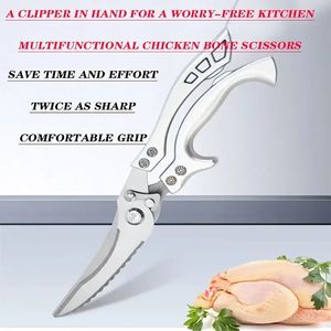 Heavy Duty German Stainless Steel Kitchen <b>Scissors</b> Detachable Poultry <b>Shears</b> for Chicken Fish & Meat - Product Image 2