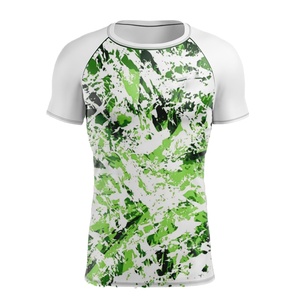 Vente en gros OEM Chemises de compression à séchage rapide Jiujitsu Judo Rashguard pour les entraînements MMA Chemise à manches courtes BJJ personnalisée pour hommes - Product Image 1