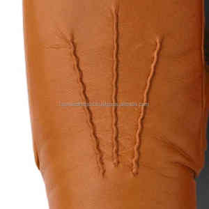 Gants en cuir véritable à écran tactile, doublure chaude pour l'hiver, sur mesure, vente en gros 2025 - Product Image 4