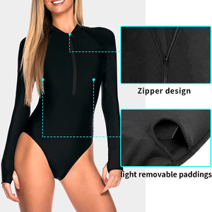 Maillot de surf écologique pour femme, manches longues, deux pièces, séchage rapide, protection UV, idéal pour la randonnée et la natation - Product Image 5