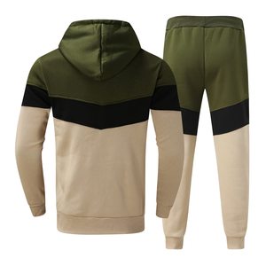 Conjunto deportivo de invierno para hombre, talla grande, con capucha, manga larga, para correr, trotar, atletismo. - Product Image 3