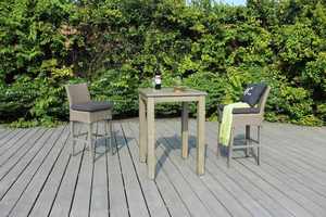 <b>NAVY</b> Stylish Patio <b>Bar</b> <b>Stool</b> with Durable Wicker Finish - Product Image 2