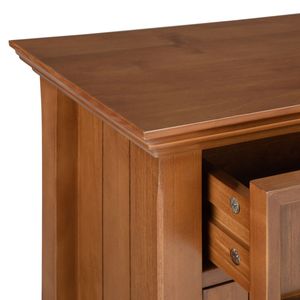 Armoire de rangement d'entrée Acadian en bois brun doré clair pour salon - Product Image 3