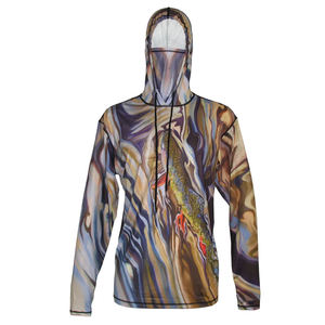 Sudadera con Capucha Estampada OEM, Nueva Llegada, Sudadera Personalizada para Pesca con Mosca y Caza, Protección Solar, en Oferta, Último Diseño, Sudadera para Hombre - Product Image 1