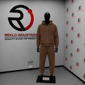 Custom Brown Tracksuit Men <b>Full</b> <b>Zip</b> <b>Hoodie</b> Jogger Pants Set Plain Casual Sportswear Gym Training Streetwear Wholesale Athletic W - Product Image 3