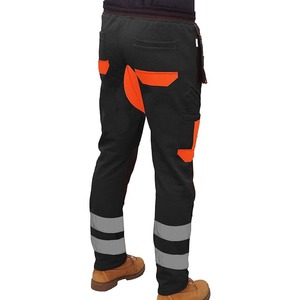 Pantalon de travail cargo réfléchissant 100 % coton de haute qualité pour hommes, vêtements de protection pour ouvriers du bâtiment, randonnée en extérieur - Product Image 6