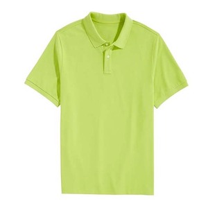 Camisas de Algodón para Hombre, Tallas Grandes, Personalizadas, Cuello Alto, Manga Corta, Transpirables, Jersey Sólido, Color Verde, Servicio OEM - Product Image 1