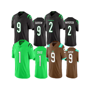 เสื้อฟุตบอลอเมริกันแบบสั่งทำพิเศษ ไซส์พลัส คุณภาพพรีเมียม ชุดกีฬา แห้งเร็ว ระบายอากาศได้ดี แขนสั้น สำหรับฝึกซ้อม - Product Image 6