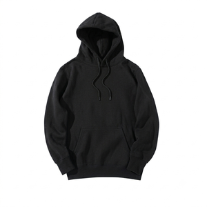 Sweat à capuche oversize imprimé en polyester/coton non tissé de haute qualité, molleton épais, épaules tombantes, personnalisable pour hommes - Product Image 4