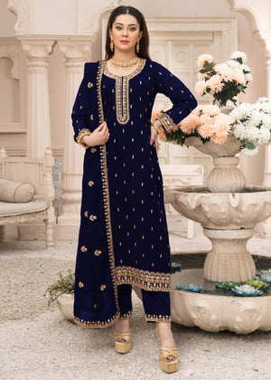 Navy Blue Salwar Kameez - Premium Women's Ethnic Wear Navy Blue Salwar Kameez - Premium Women's Ethnic Wear