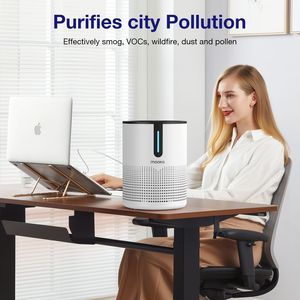 เครื่องฟอกอากาศ MOOKA HEPA สำหรับบ้าน ห้องพัก ออฟฟิศ-มีประสิทธิภาพในการกำจัดควัน เชื้อรา กลิ่น ฝุ่น-เครื่องฟอกอากาศสำหรับใช้ในบ้าน - Product Image 4