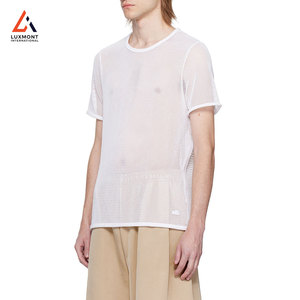 เสื้อยืดตาข่ายระบายอากาศสำหรับผู้ชายน้ำหนักเบาแห้งเร็วกีฬายิมออกกำลังกายฤดูร้อนสวมใส่สบายๆ - Product Image 2