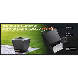 Cyberpit una padella estraibile in acciaio inossidabile portatile da 20 pollici - Product Image 1