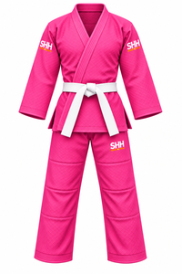 ชุดยูโดสีชมพู SHH ผ้าโพลีเอสเตอร์ระบายอากาศได้ดี ชุดยิวยิตสูบราซิล สำหรับผู้ใหญ่ทุกเพศ - Product Image 5
